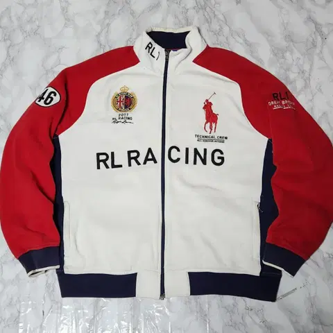 XL 폴로 랄프로렌 빅포니 RL1 레이싱 코튼 집업 자켓