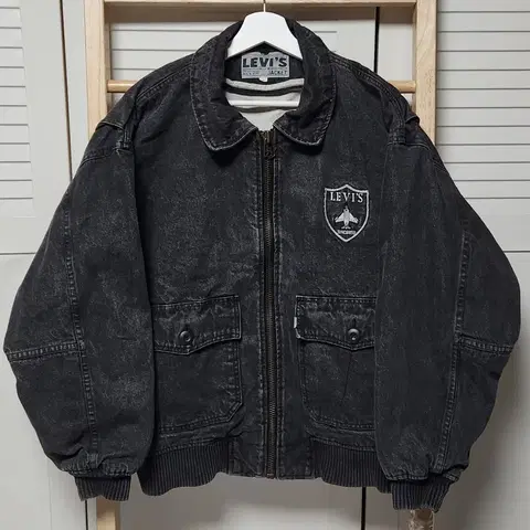 L 리바이스 90s 흑청 트리거 워크 자켓