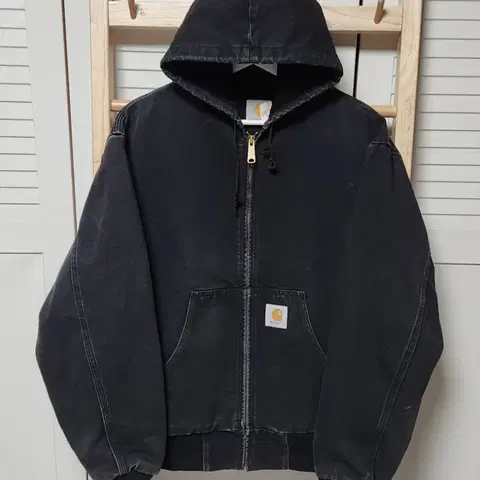 칼하트 JR105 블랙 엑티브 후드 자켓