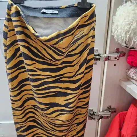 자라 호피 롱 스커트