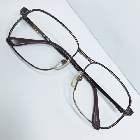브라운 메탈 안경 안경테 DR-50B 일본 수입 빈티지 레트로 클래식