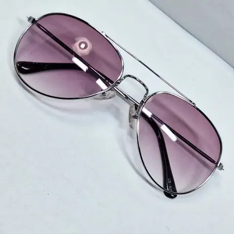빈티지 메탈 에비에이터 선글라스 /퍼플렌즈/ 일본 수입 레트로 클래식