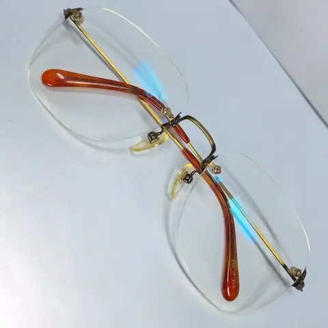 52 C-3/ENA TP Y-9 무테 안경 안경테 일본 수입 빈티지