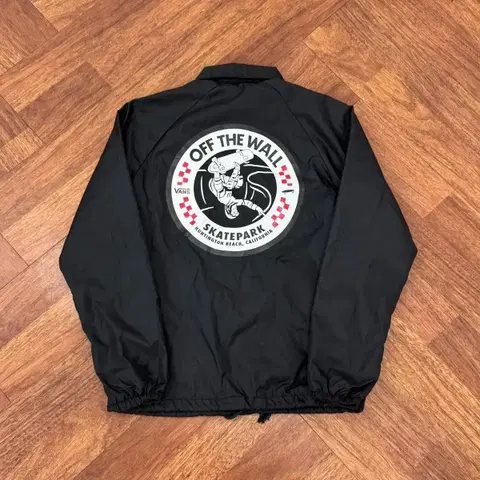 XS VANS 반스 빅로고 블랙 코치 자켓