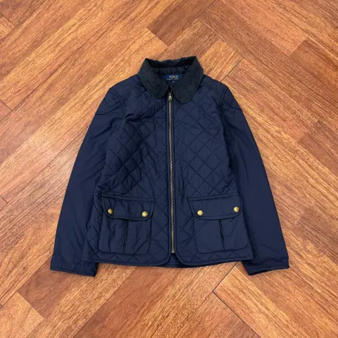 아동용 8-10 폴로 랄프로렌 네이비 퀼팅 자켓