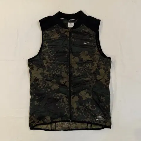 나이키 에어로로프트 러닝 골프 카모 구스다운 패딩조끼