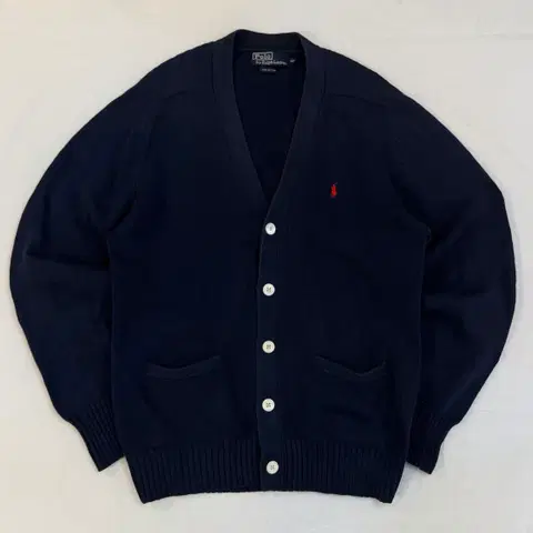 폴로 랄프로렌 코튼 니트 가디건 네이비