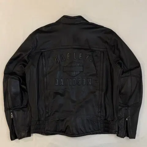 할리데이비슨 엠보싱 로고 라이더 가죽자켓