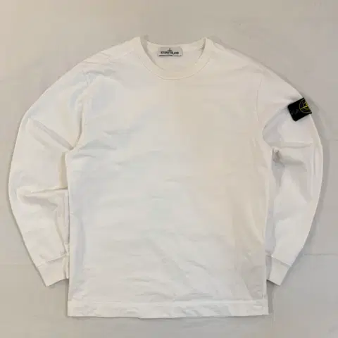 스톤아일랜드 20ss 롱슬리브 맨투맨 화이트
