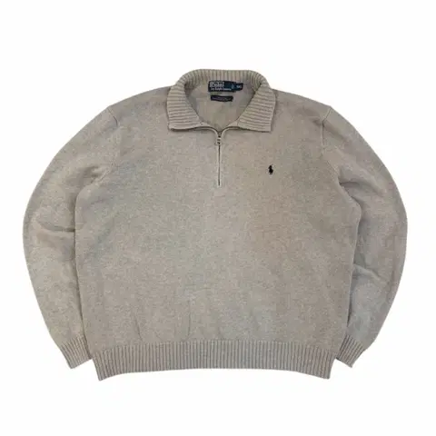 폴로 랄프로렌 반집업 니트 스웨터 그레이