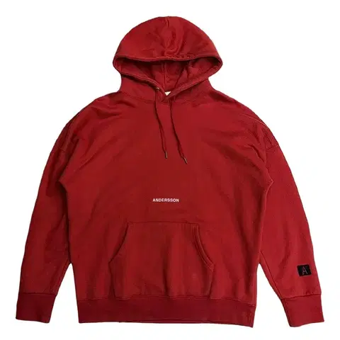 ANDERSSON BELL 아치 슬로근 A패치 후드티 XL
