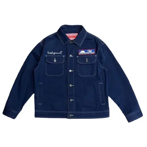 ICEBISCUIT 그래픽 포인트 워크 자켓 165