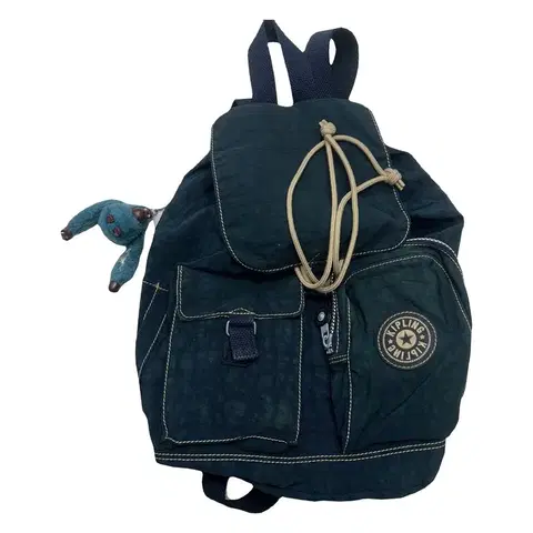 키플링 투포켓 스티치 청록색 복도리 백팩