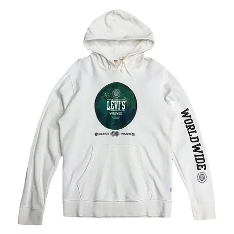 LEVI'S 월드와이드 그래픽 후드티 S