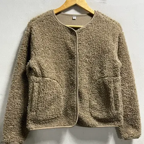 55 유니클로 양털 뽀글이 후리스 자켓 정품