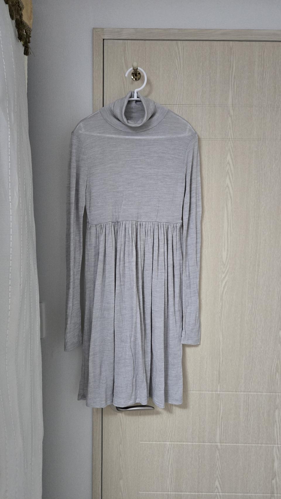 니트 원피스 그레이 44~55 살짝비침