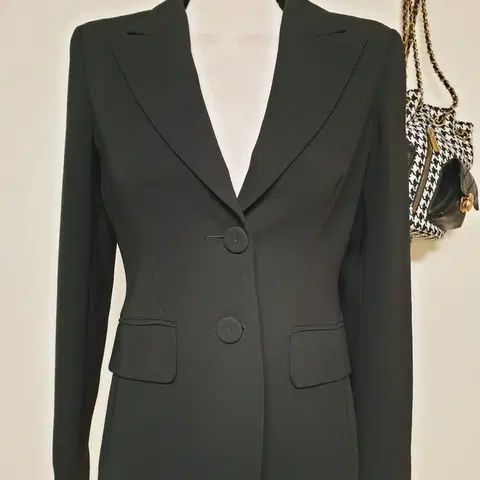 이태리산 마렐라 투버튼자켓 55 블랙