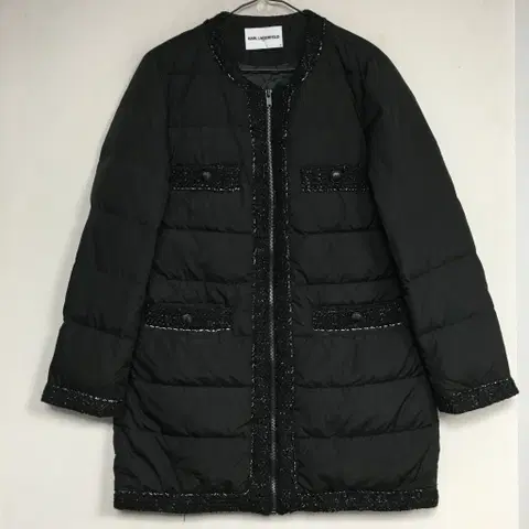 칼라거펠트 트위드 구스 패딩 66