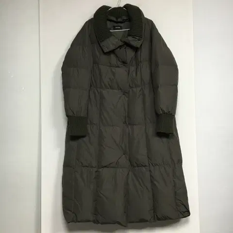 SYSTEM 시스템 니트카라 구스 롱패딩 66