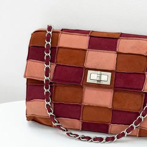 샤넬 패치워크 스웨이드 플랩 체인 숄더백