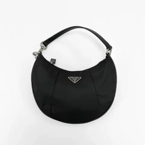 프라다 테수토 나일론 사피아노 핸들 미니 호보백