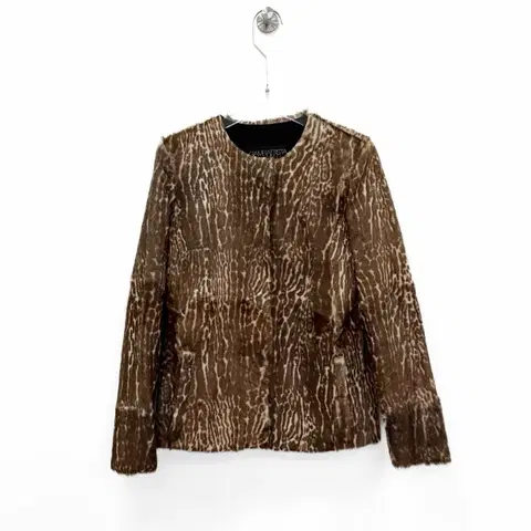 지암바티스타 발리 애니멀 패턴 고트 퍼 자켓 S