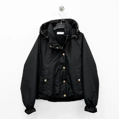 에스카다 로고 테이핑 후드 패딩 자켓 M