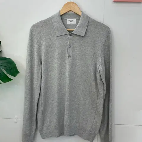 캐시미어 블렌디드 니트셔츠 회색 95