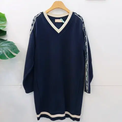 한섬 BIRD V넥 니트원피스/롱티 55