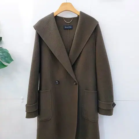 마시모두띠 핸드메이드 후드코트 카키 55