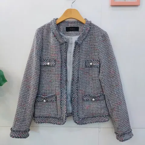 더아이잗 트위드 오픈 자켓 55~66