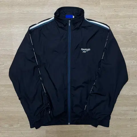 리복 올드스쿨 로고 사이드라인 바람막이 자켓 [네이비] XL/105