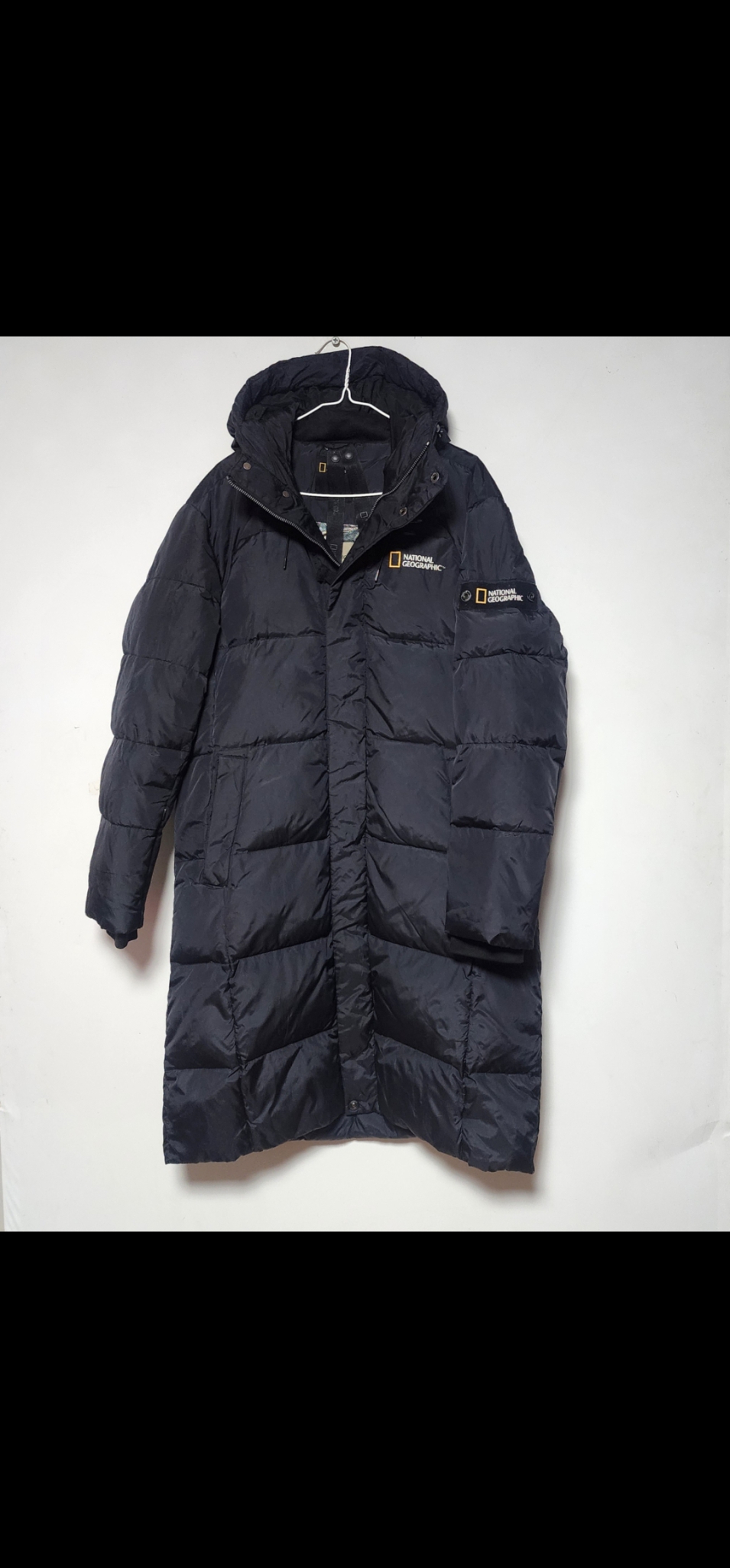 내셔널지오그래픽 구스 다운 롱패딩 100