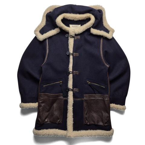 [38] 마르니 12aw 울 후드코트 B7