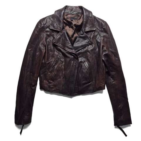 [1] 마쥬 크롭 양가죽 라이더 자켓 고스펑크