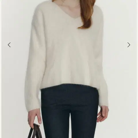 SIE 시에 브이넥 앙고라 니트 free