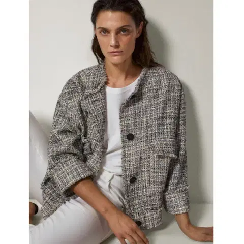 마시모두띠 오버핏 트위드 자켓 55