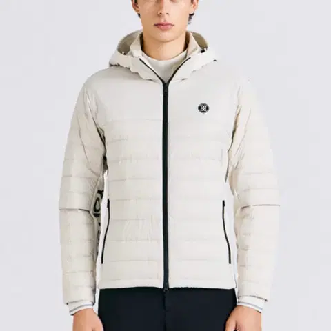 지포어 남성 스윙 다운 재킷 라이트베이지