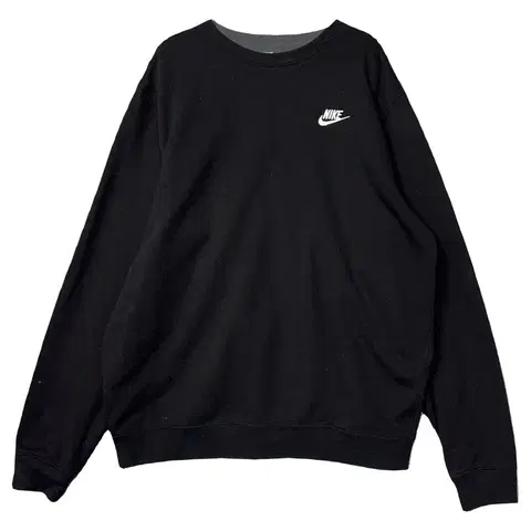 나이키 블랙 로고 오버핏 맨투맨 XXL