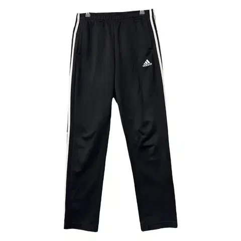 아디다스 블랙 검흰 트레이닝 팬츠 L