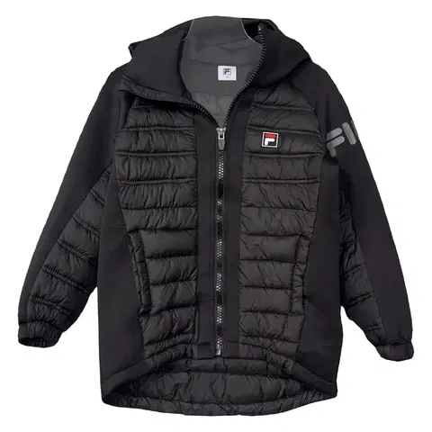 120 휠라 블랙 키즈 패딩