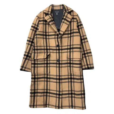 티니위니 체크 베이지 코트 FM