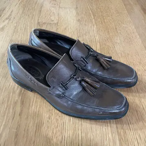 TOD'S 토즈 태슬 로퍼 브라운 250-255