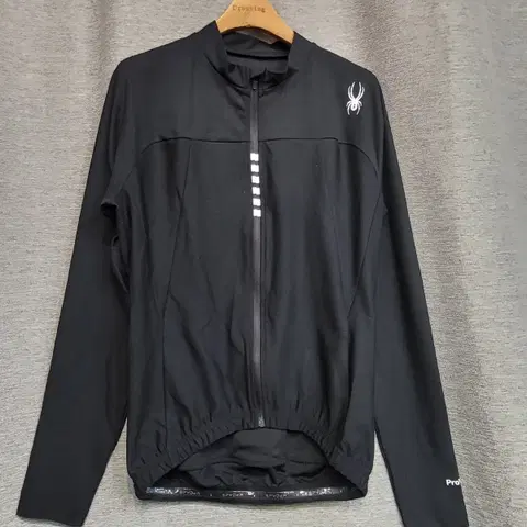 스파이더 하이브리드 러닝 집업 블랙 긴팔 바람막이 자켓