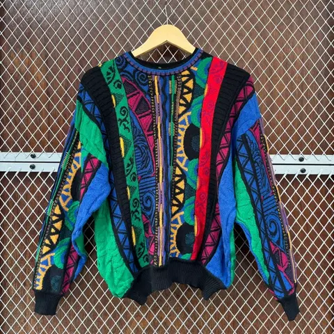 Neiman Marcus 미국 빈티지 입체 패턴 자수 니트 M