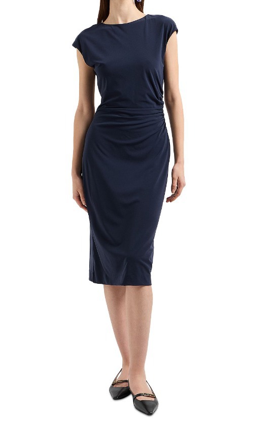 프리미엄 강남 고급 셔링 슬림 슬리브 원피스 섹시 미디 드레스 정장 홀복