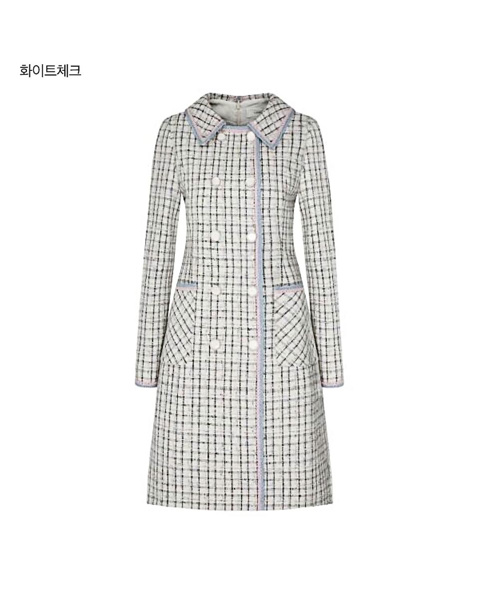 라인 트위드 원피스