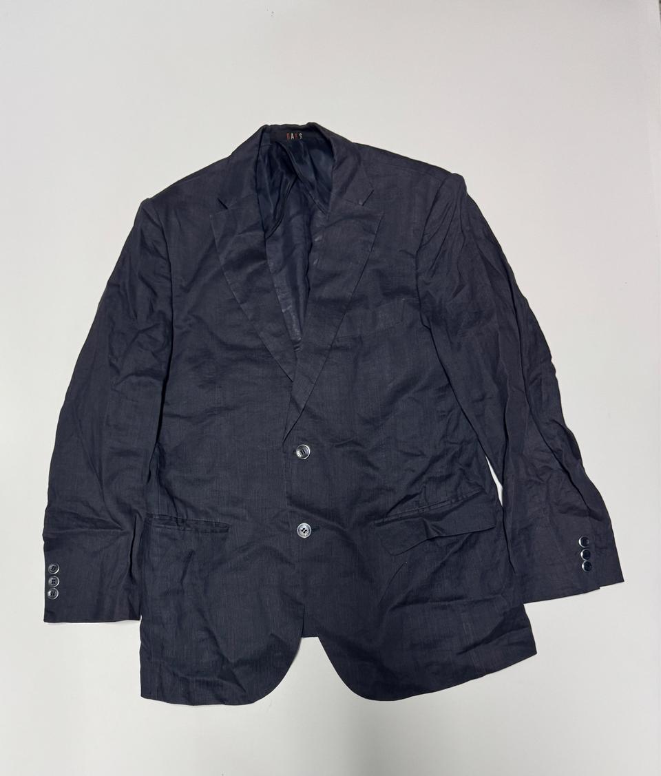 닥스 daks 투 버튼 린넨 정장 자켓 M 블랙