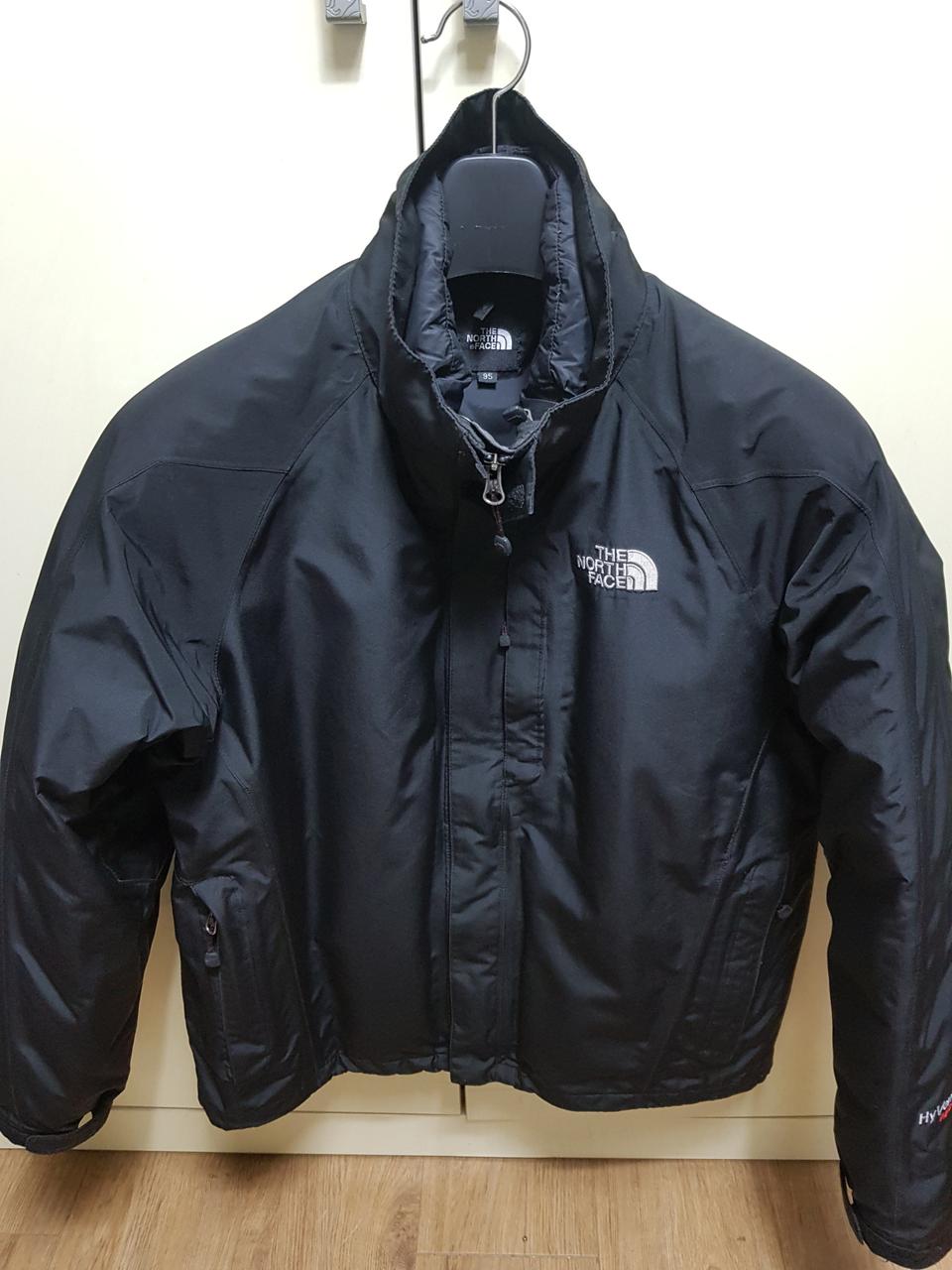 노스페이스 하이벤트알파 바람막이 경량구스다운세트 95