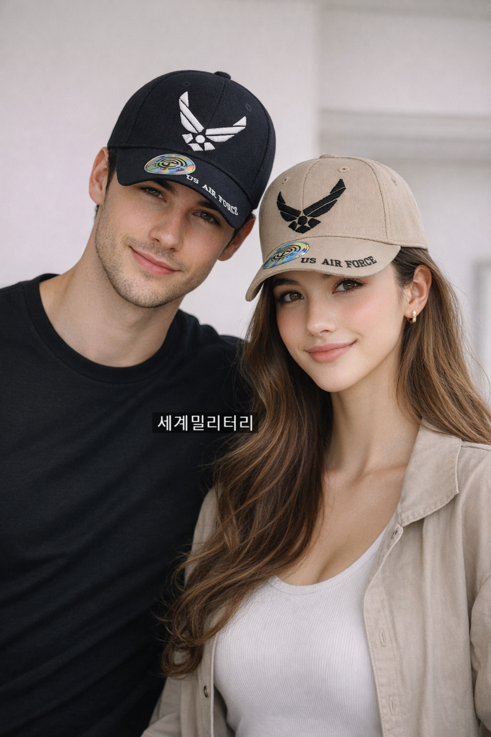 미공군 자수 로고 캡 야구모자 볼캡 